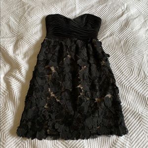 BCBG black strapless dress